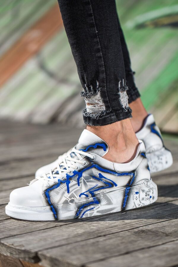 CH254 - CBT Pittura Erkek Ayakkabı 423 MAVI SIYAH GRAFITI R3