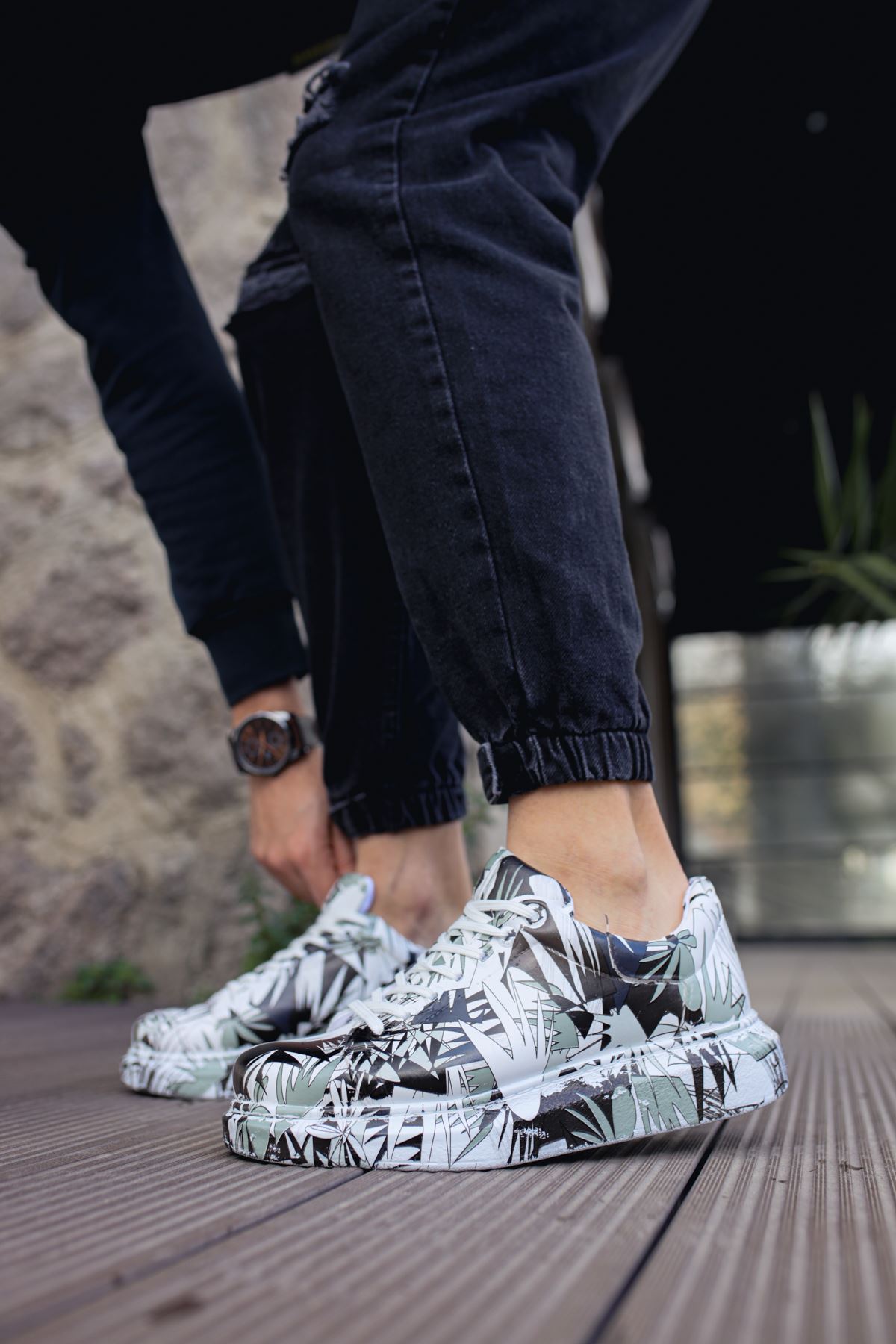 CH255 - CBT Colorfull Erkek Ayakkabı SIYAH RENKLI