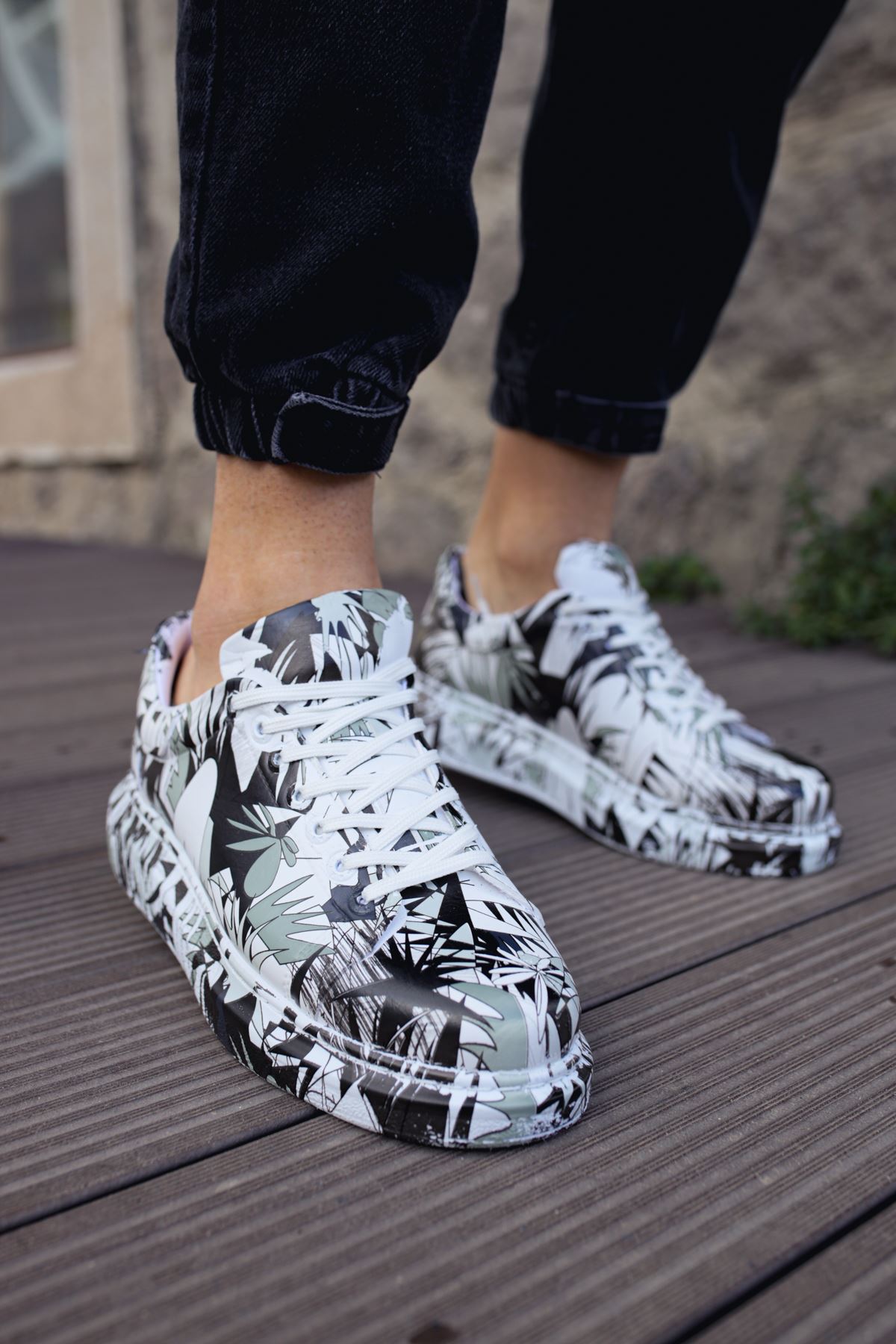 CH255 - CBT Colorfull Erkek Ayakkabı SIYAH RENKLI - Görsel 3