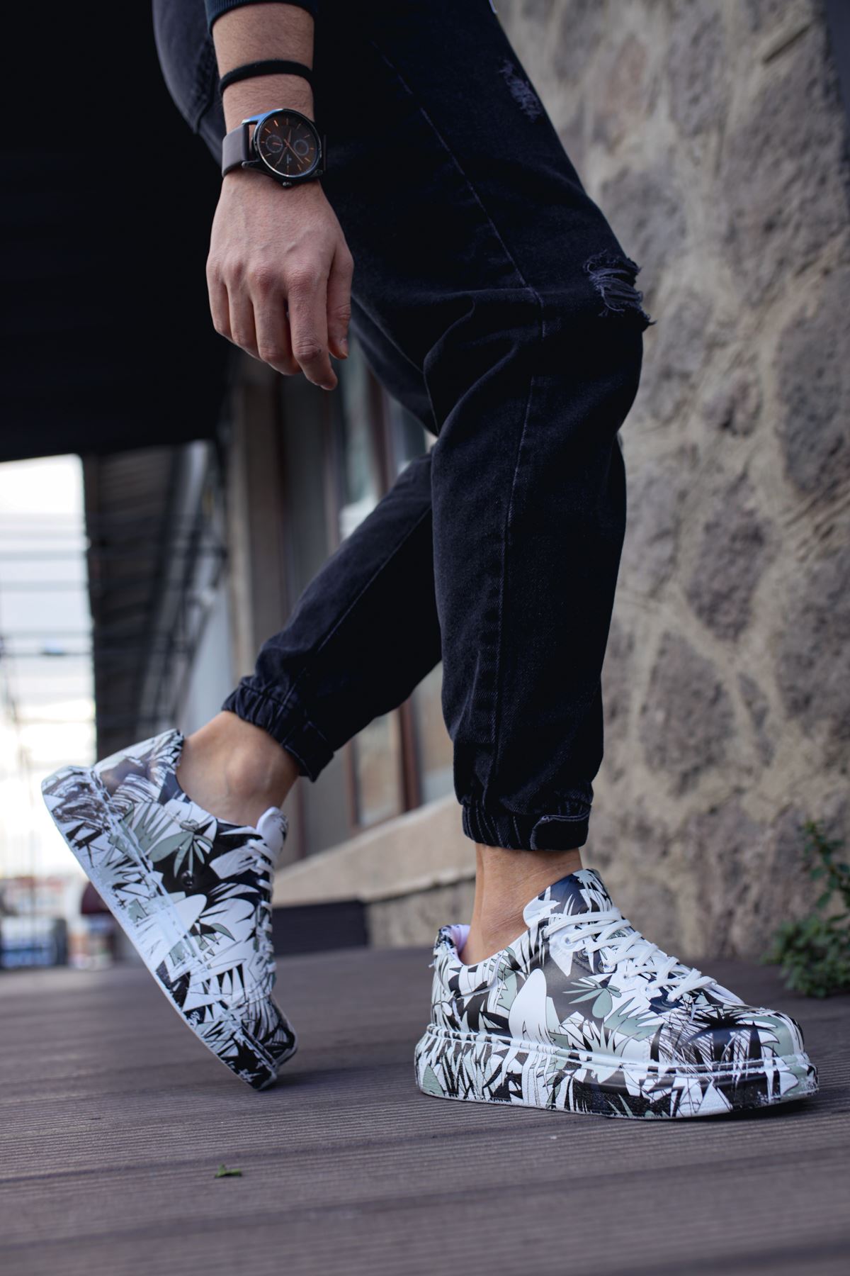 CH255 - CBT Colorfull Erkek Ayakkabı SIYAH RENKLI - Görsel 2