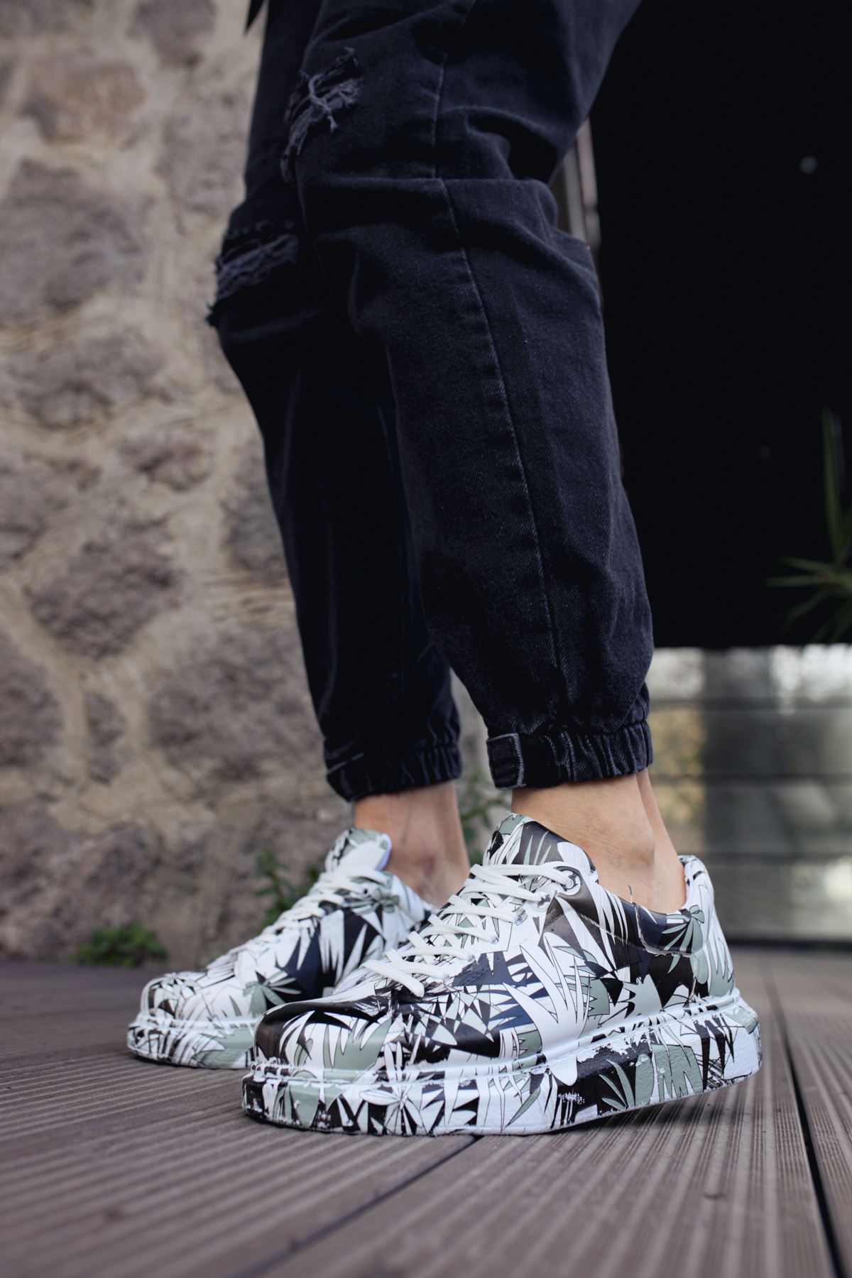 CH255 - CBT Colorfull Erkek Ayakkabı SIYAH RENKLI - Görsel 4