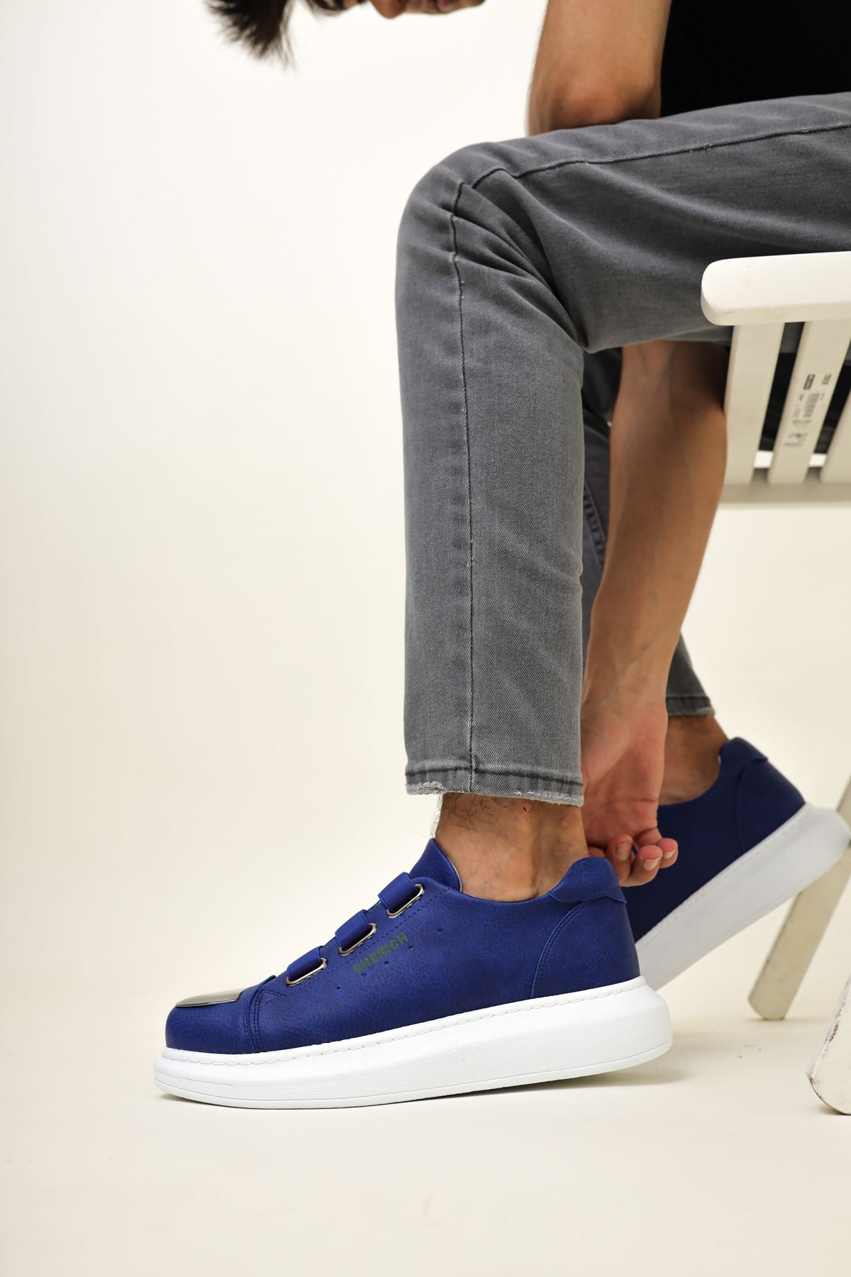 CH251 - CBT Mirror Erkek Ayakkabı Sax MavI - Görsel 2