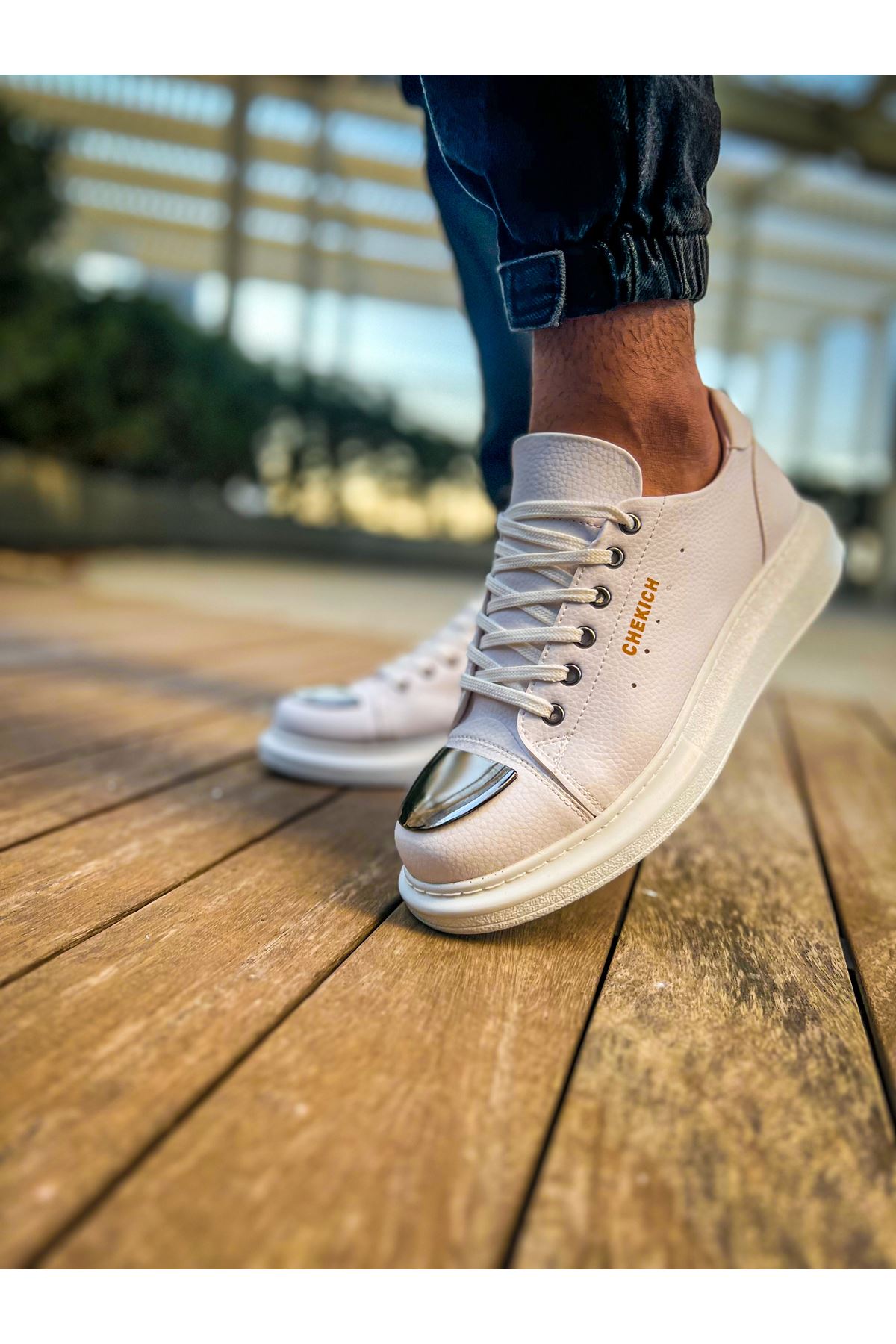 CH175 - CBT Mirror Erkek Ayakkabı BEYAZ - Görsel 2