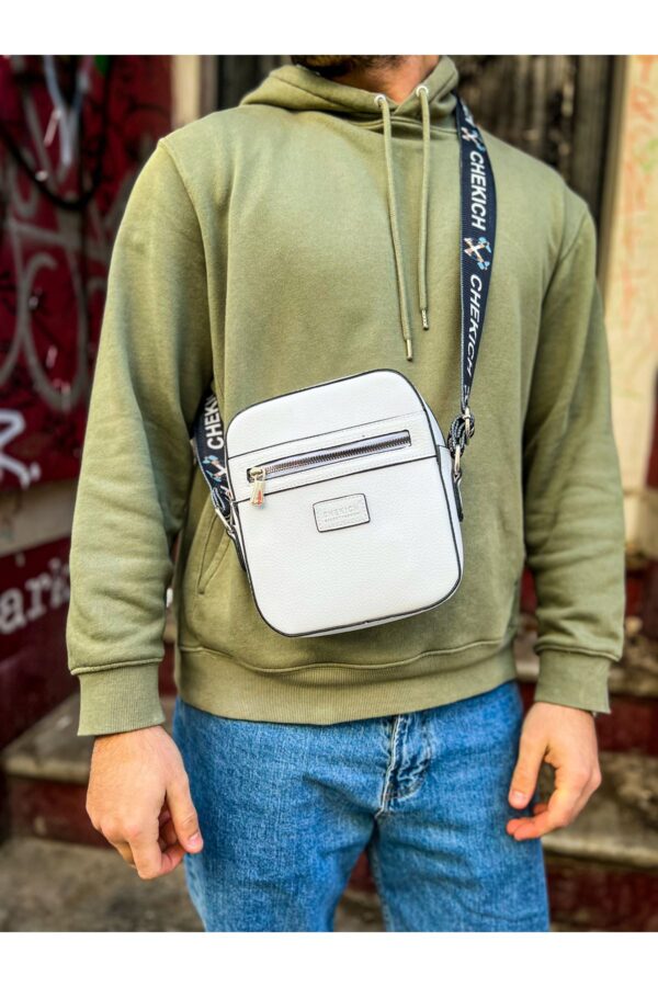 CH102 - Stealht Kare Erkek Çanta BEYAZ