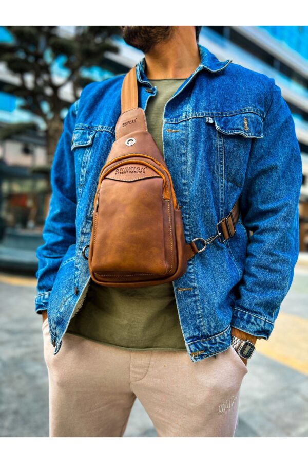 CNT008 - Cilt Deri Erkek Omuz Çantası TABA