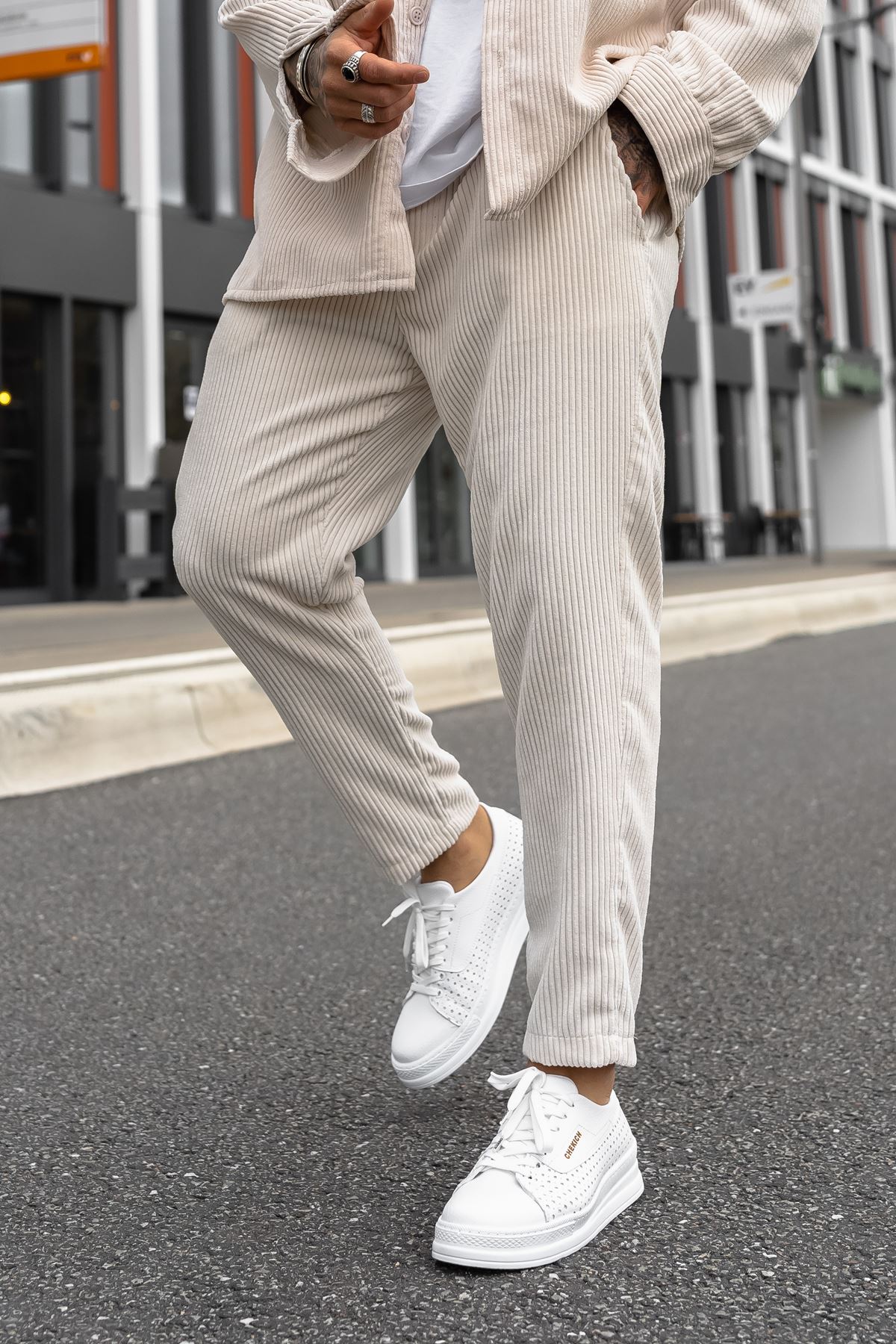 CH043 - CBT Cowien Erkek Ayakkabi BEYAZ - Görsel 3