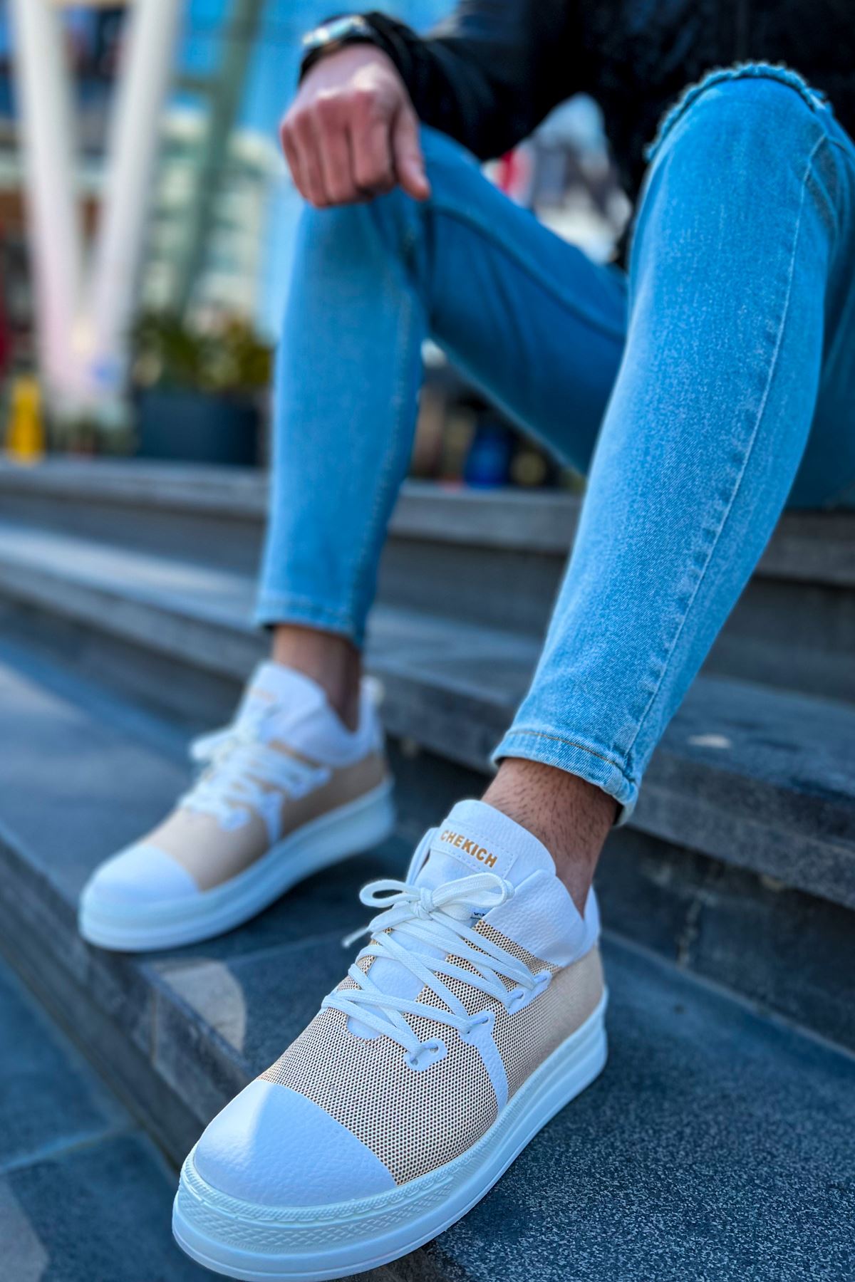 CH219 - CBT Laser Erkek Ayakkabı BEYAZ - Görsel 6