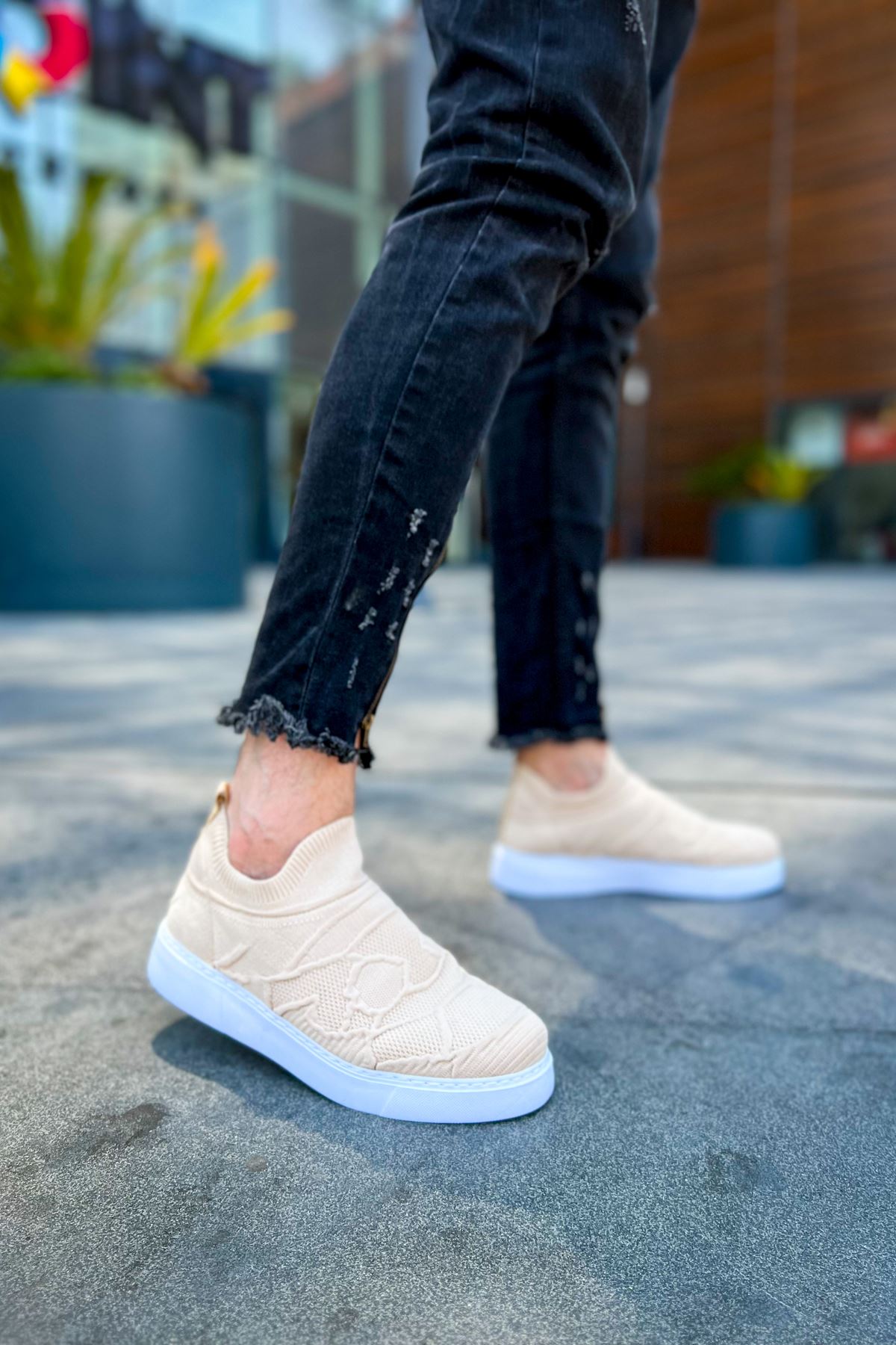 CH411 - TBT Craig Erkek Ayakkabı BEJ - Görsel 2