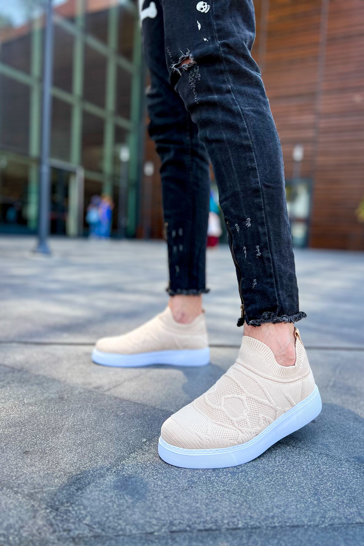 CH411 - TBT Craig Erkek Ayakkabı BEJ - Görsel 3