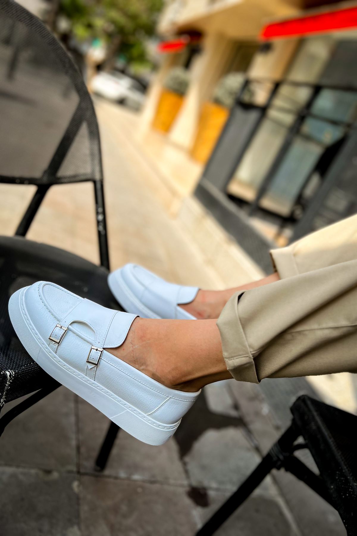 CH417 - CBT Mancini Erkek Ayakkabı BEYAZ - Görsel 4