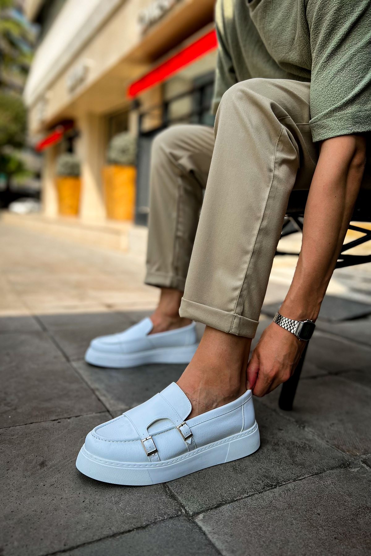 CH417 - CBT Mancini Erkek Ayakkabı BEYAZ - Görsel 2