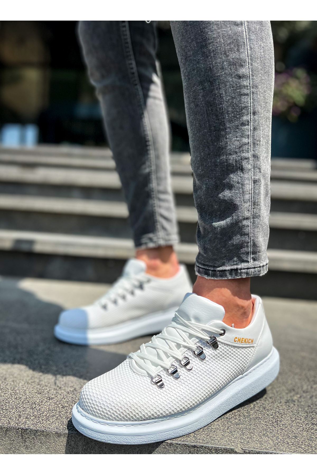 CH021 - CBT Favo Erkek Ayakkabı BEYAZ - Görsel 3