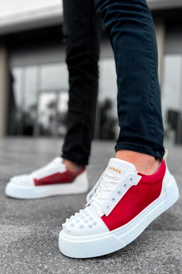 CH169 - CBT Thorn Erkek Ayakkabı BEYAZ / KIRMIZI