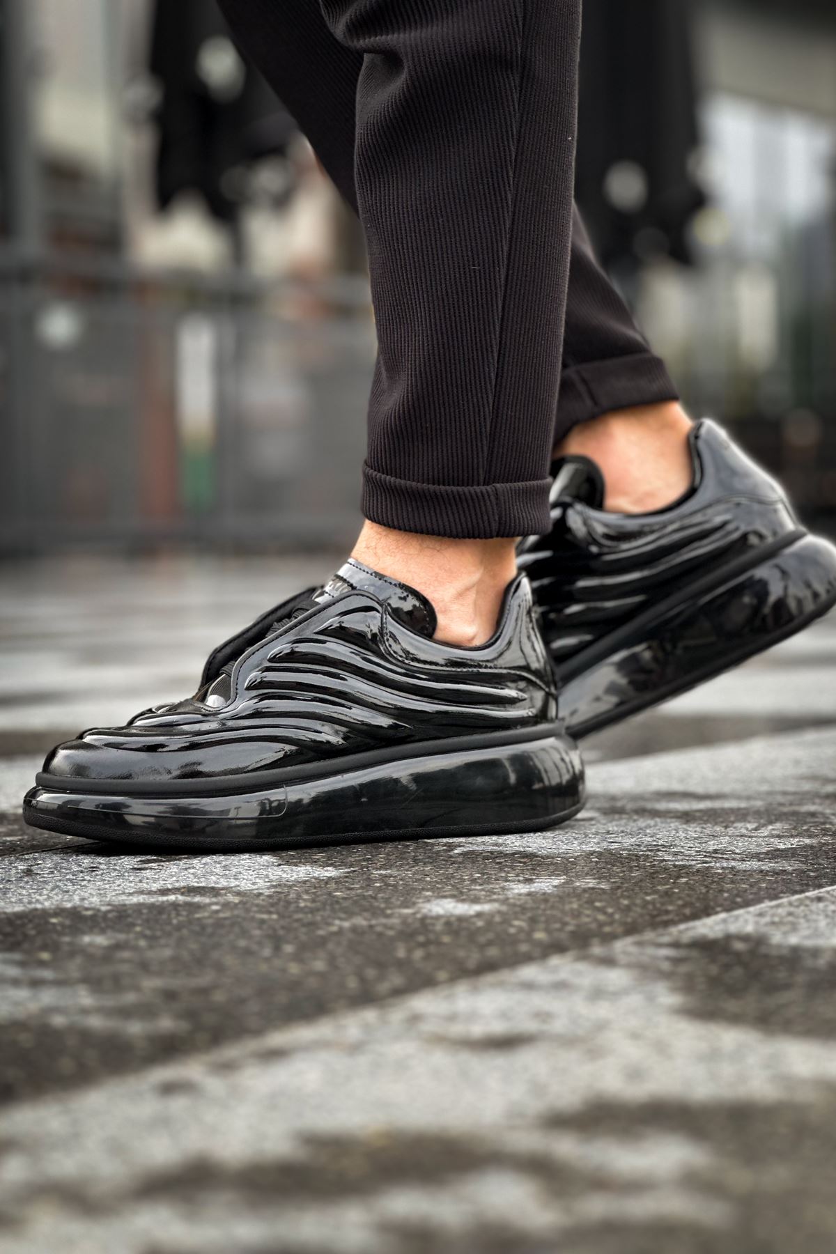 CH295 - RRT Sollıevo Erkek Ayakkabı SIYAH - Görsel 2