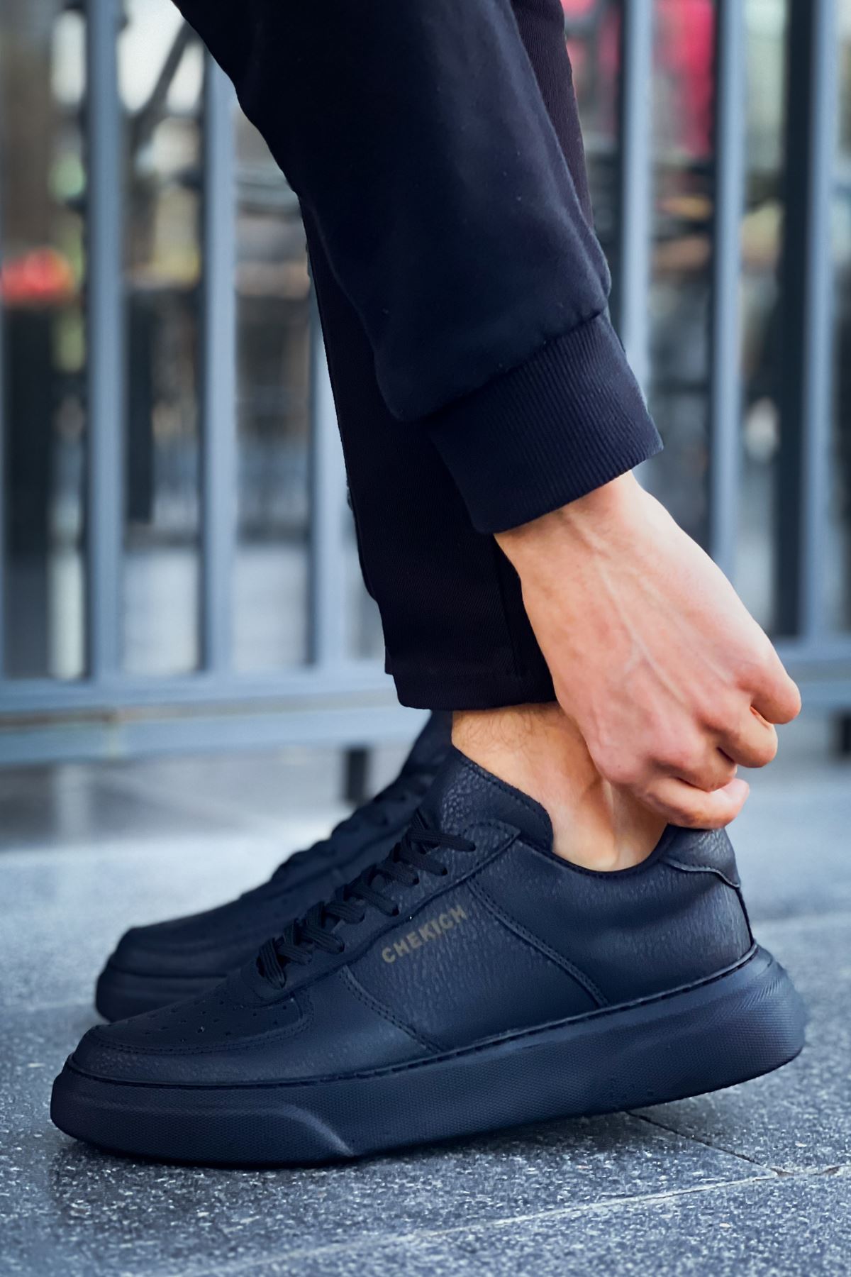 CH087 - CST Kenton Erkek Ayakkabı SIYAH/SIYAH - Görsel 3