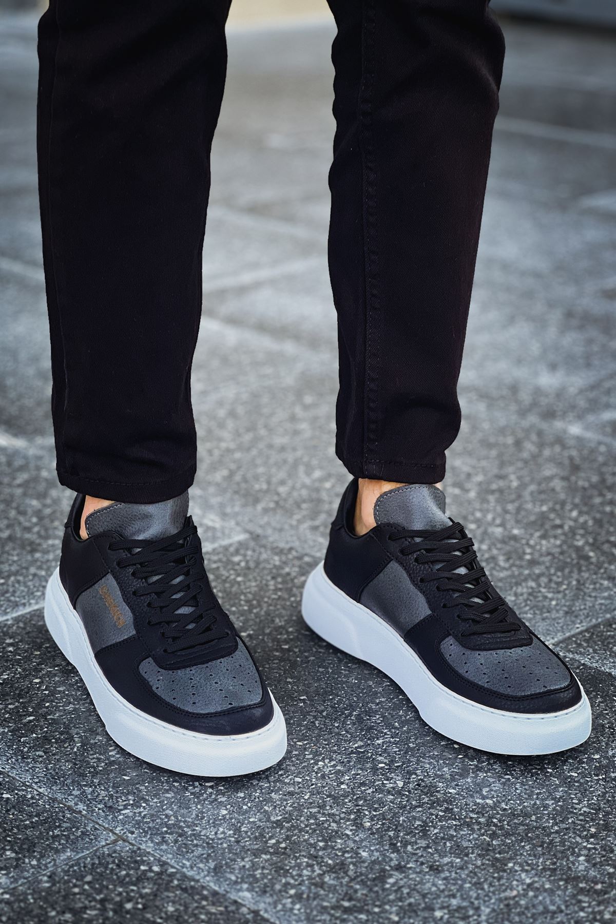 CH087 - CBT Kenton Erkek Ayakkabı SIYAH / ANTRASIT - Görsel 2