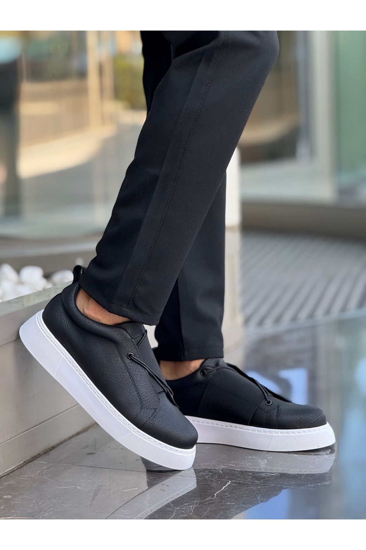CH2603 - İpekyol Erkek Ayakkabı SIYAH - Görsel 3