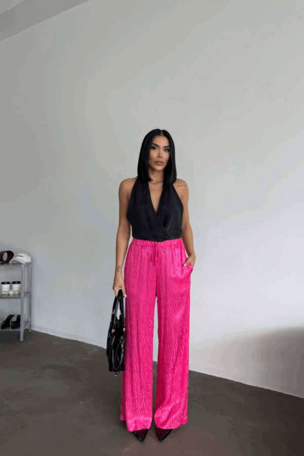 JAKAR SATEN PANTOLON - Mavi