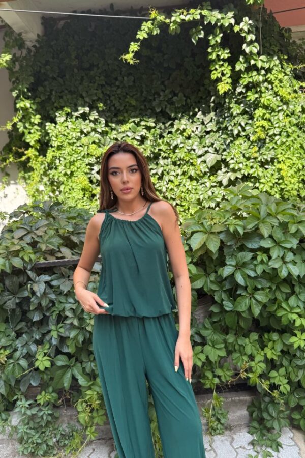 Kadın Omuz Askılı Döküm Detay Salaş Sandy Bluz