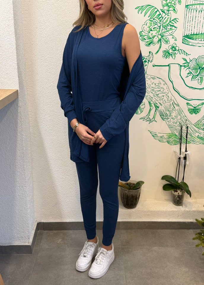 Kadın Uzun Kollu Hırka Atlet Ve Eşofman Yün Viskon üçlü Takım - Görsel 10