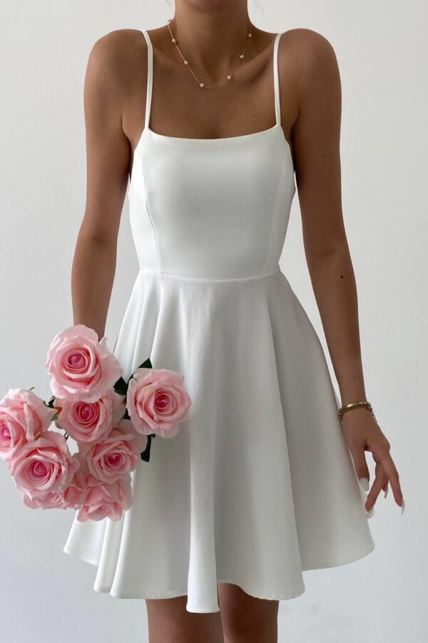 Pole İp Askılı Elbise