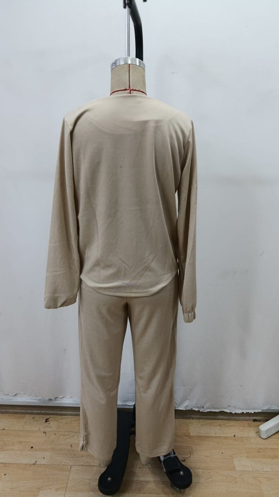 Kadın Uzun Kollu önden Fermuarlı Modal Ceket Ve Pantolon Ikili Takım - Görsel 21