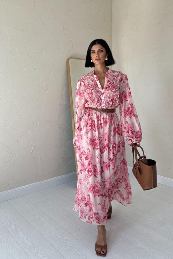 Siyah Biye Detaylı Elbise