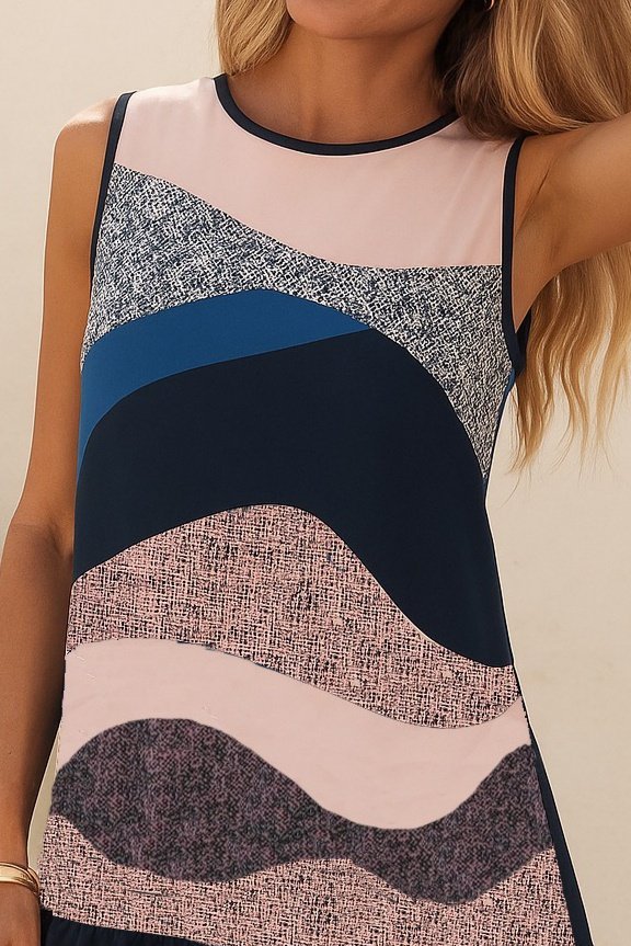 Kadın Kolsuz Sırttan Bağlamalı Fırfırlı Leopar Desenli Süprem Elbise - Görsel 7