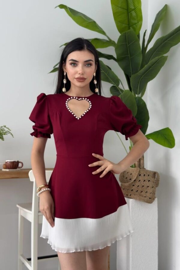 Safe Kalp Detaylı Elbise