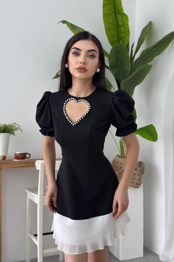 Safe Kalp Detaylı Elbise