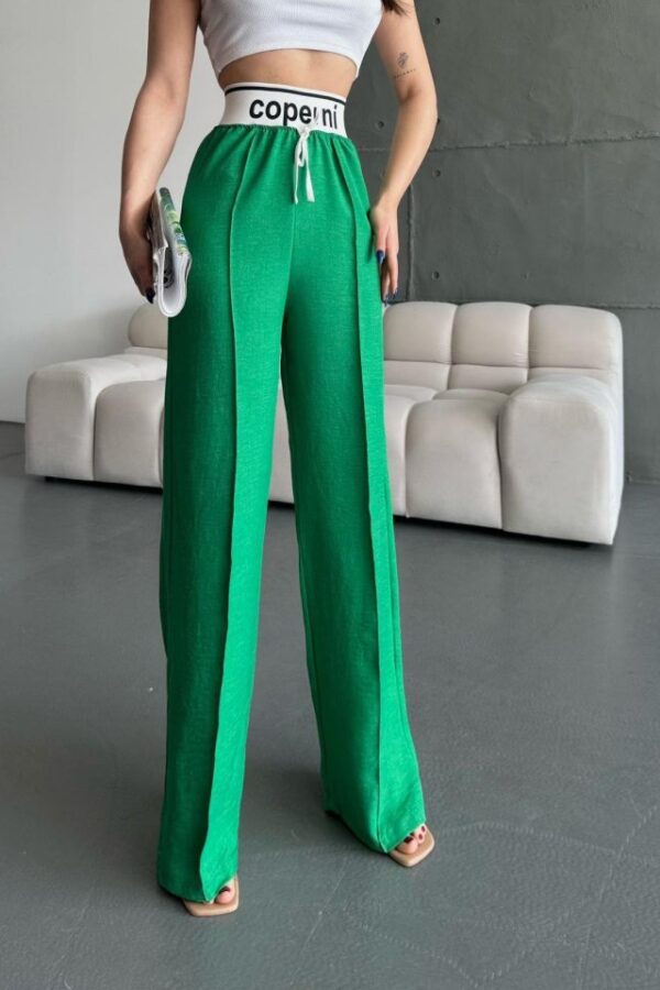 Kadın Aerobin Kumsş Yüksek Bel Bol Kesim Gipeli Pantolon