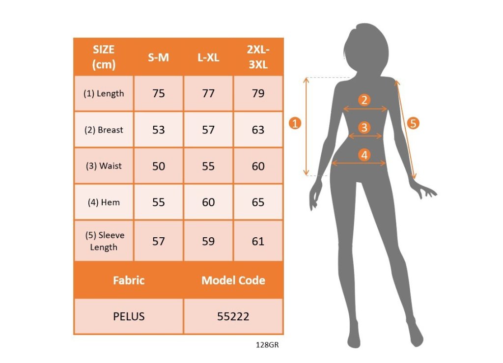 Kadın Uzun Kollu Yakalı Cepli Kısa Peluş Leopar Kaban - Görsel 4