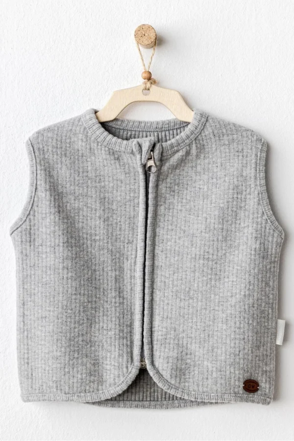 Andywawa Ac25208 Basic Bebe Yelek Gri