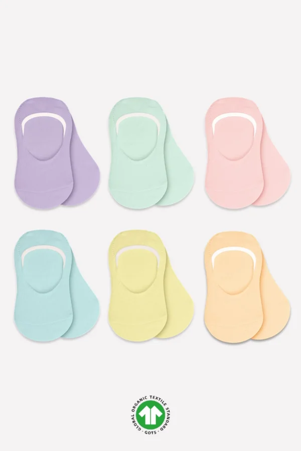 Bistyle 6'lı Mix Babet Çorap 30101 Lila