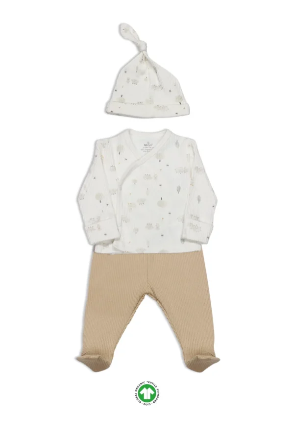 Bistyle Always Dream 3'lü Zıbın Takım 13110 Ekru Bej