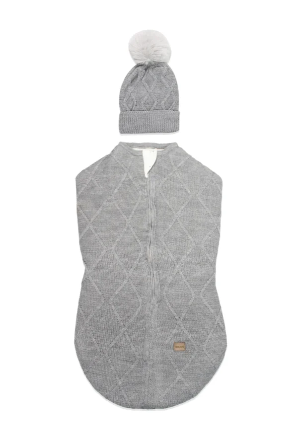 Bistyle Baby İn Swadding Triko Kundak 75108 Gri