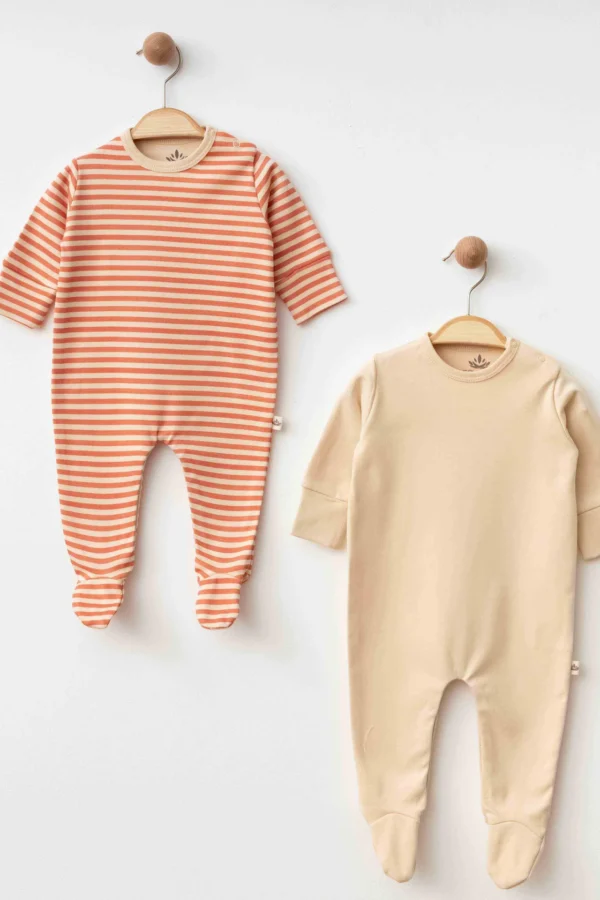 Eslenza Baby Organik 2'li Tulum 0048 Bej