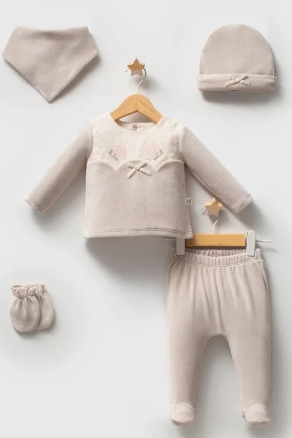 Tongs Baby Etamine 5'li Hastane Çıkışı 5684 Gri