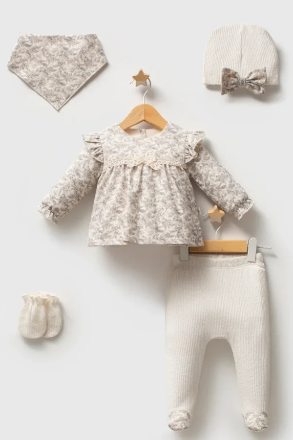 Tongs Baby Little Honey 5'li Hastane Çıkışı 5632 Ekru