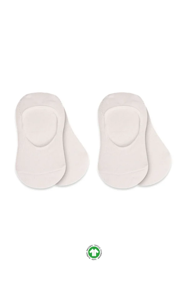 2'li Penye Babet Silikonlu Basic Çorap 30104 Ekru Ekru