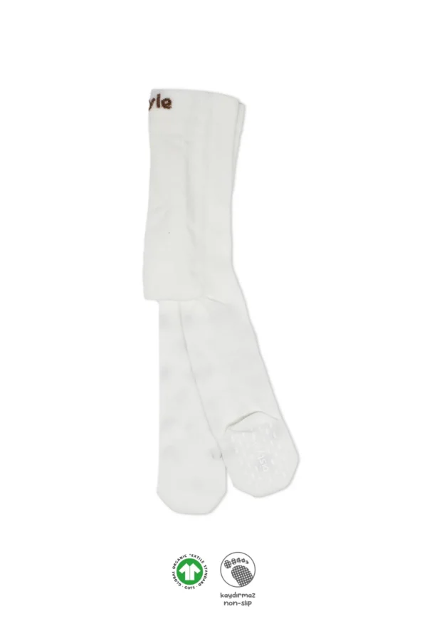 Penye Kaymaz Külotlu Çorap 50109 Ekru
