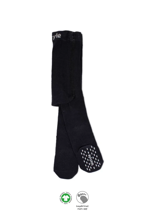 Penye Kaymaz Külotlu Çorap 50109 Siyah