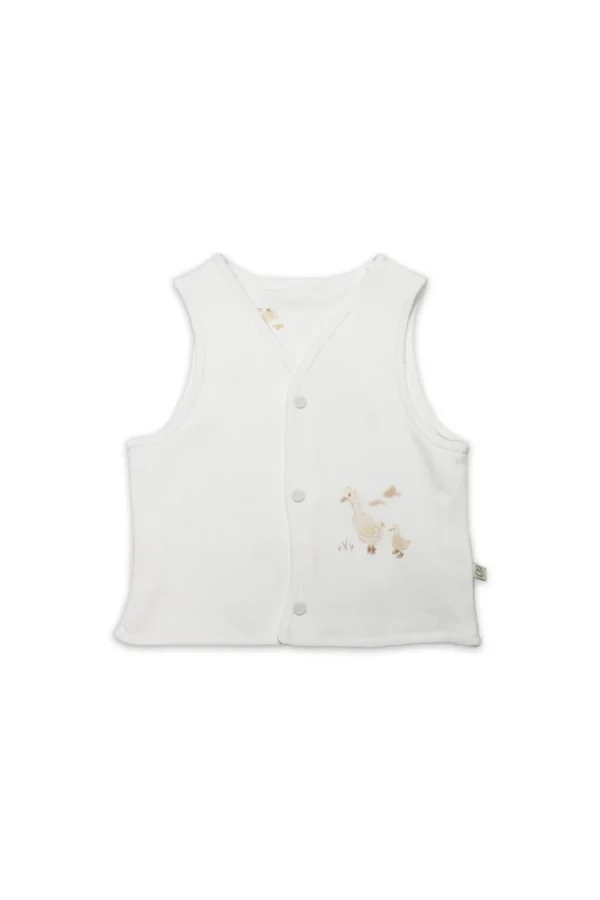 Yelek Çift Taraflı Welcome Baby Duck 18104 Sarı-ekru