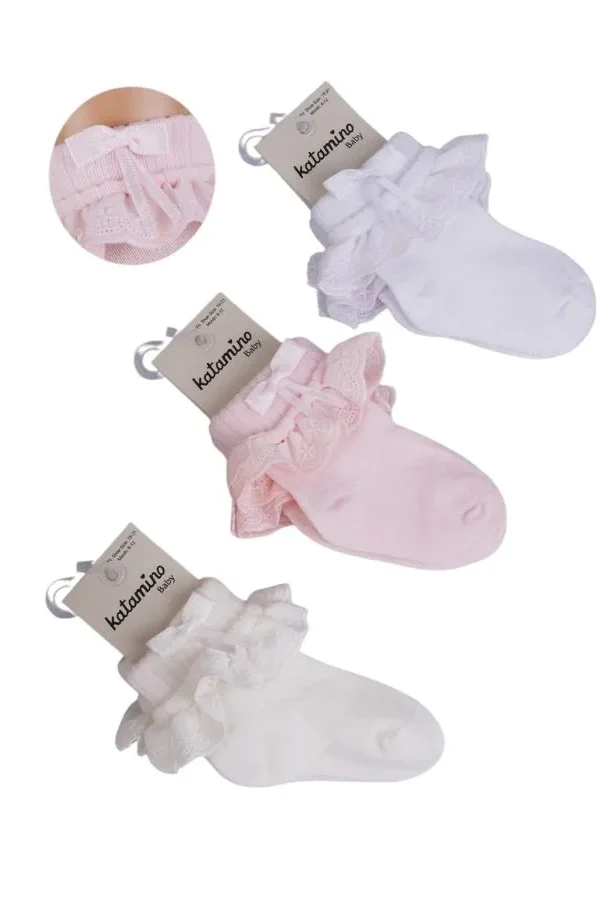 Katamino Adriyan Aks. Kız Bebek Soket Çorap K46341 Asorti