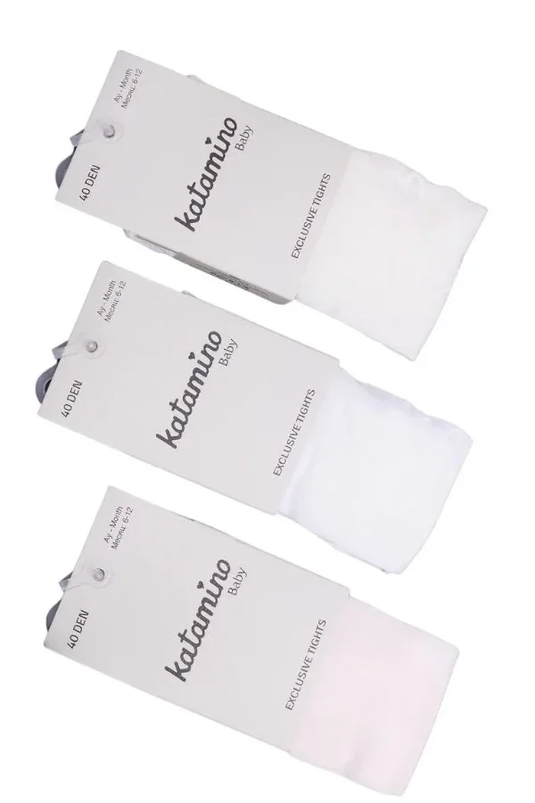 Katamino Edalı Baskılı İnce Bebek Külotlu Çorap K32340 Asorti