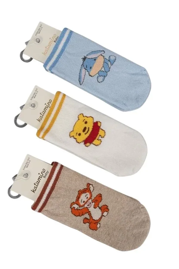 Katamino İyor Erkek Bebek Soket Çorap K46294 Asorti