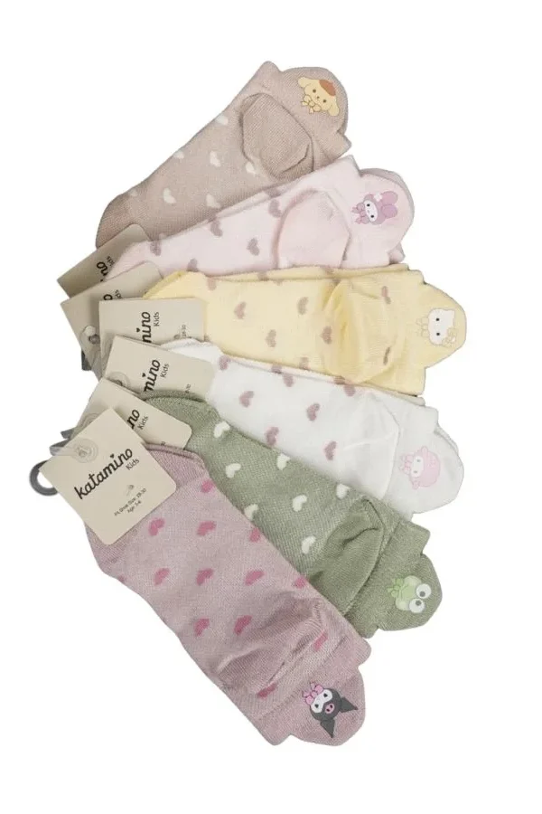 Katamino Sandino Kız Patik Çorap K20416 Asorti