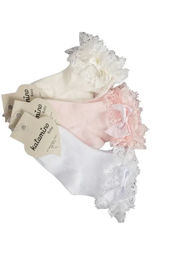 Katamino Tanla Aks Kız Bebek Soket Çorap K46305 Asorti