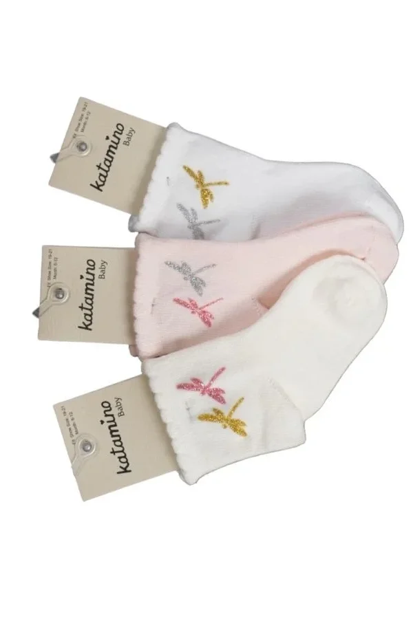 Katamino Tony Aks Kız Bebek Soket Çorap K20401 Asorti