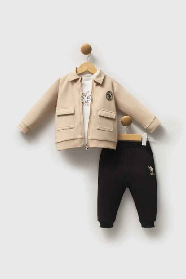 U.s. Polo Assn 3'lü Takım Usb2549 Bej